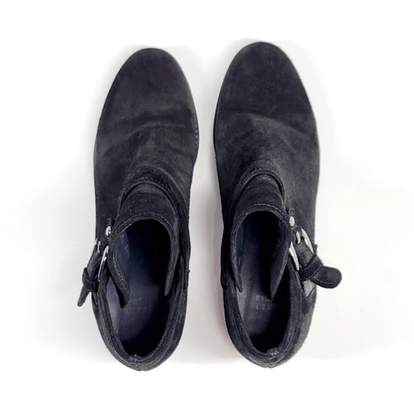 STUART WEITZMAN Dude' suede Bootie black Sz 9 - Picture 4 of 10